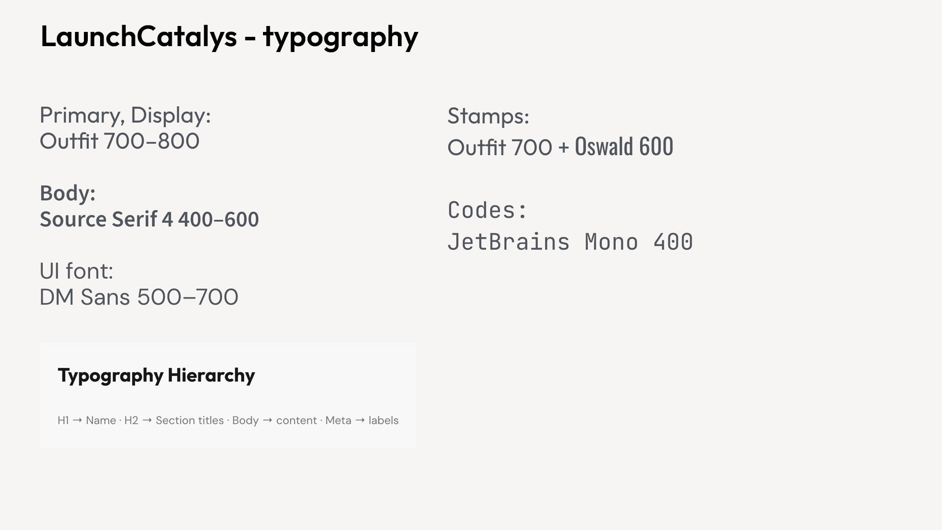 Typography System — Launch Catalyst Skills Passport