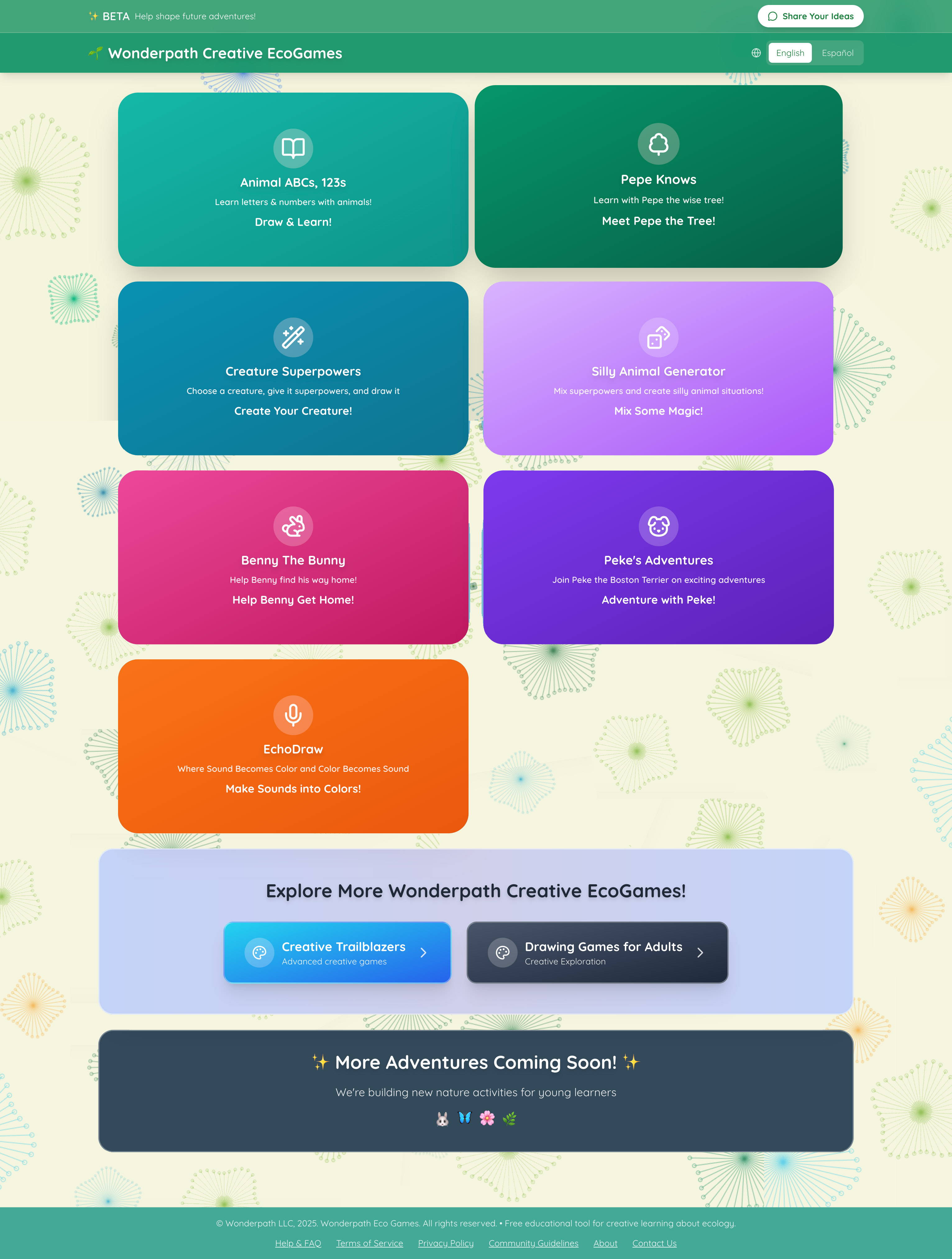 EcoLittle — literacy games and AI coaching for childhood development