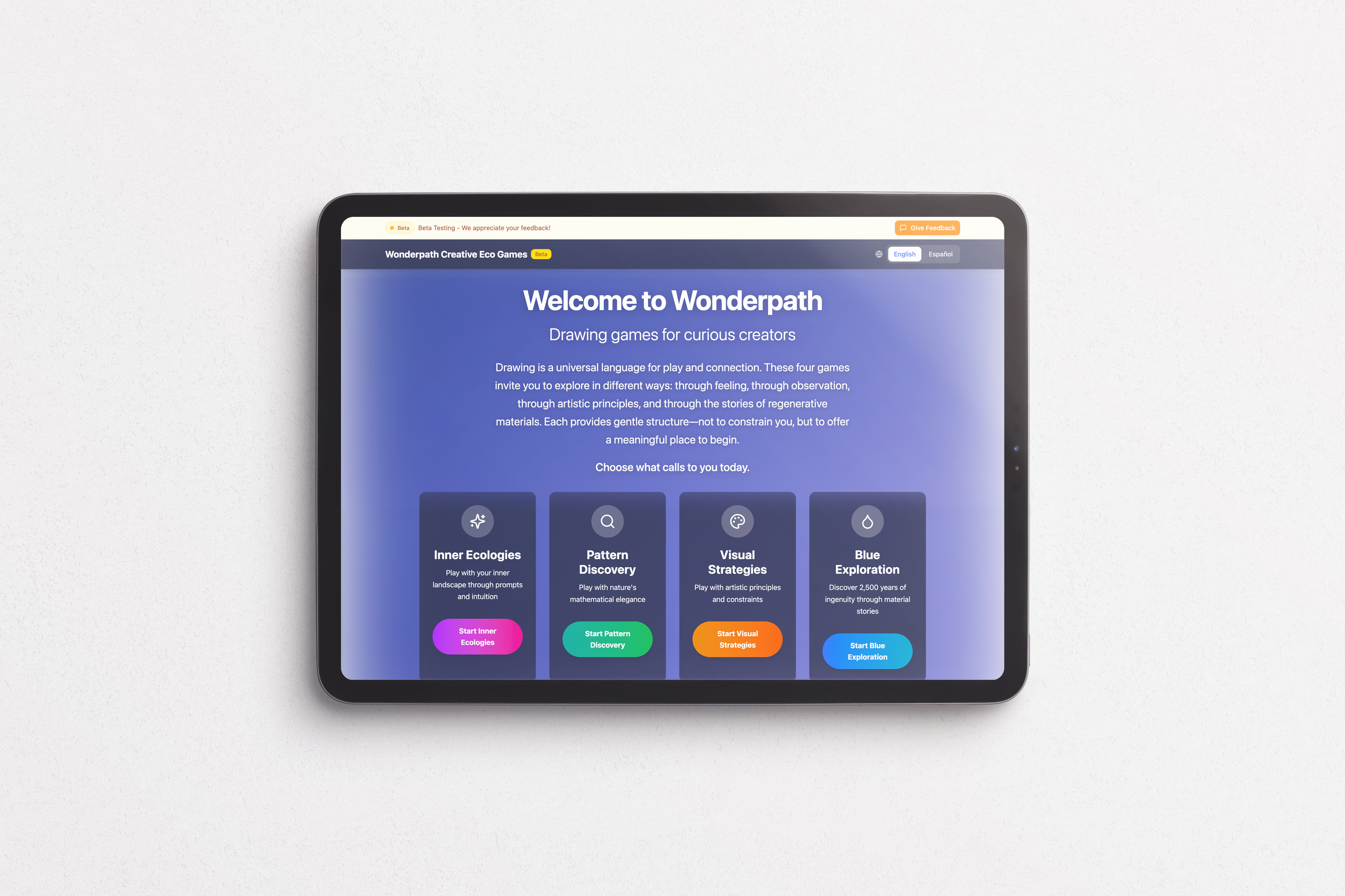 EcoGames (adults) — processing experiences through sketching