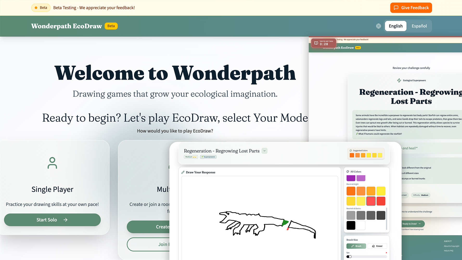 EcoDraw — visual thinking games
